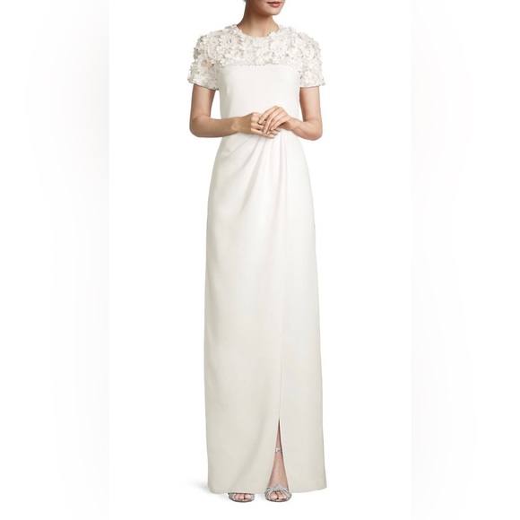 Sachin & Babi Marist Embellished Lace Column Gown - Picture 3 of 15